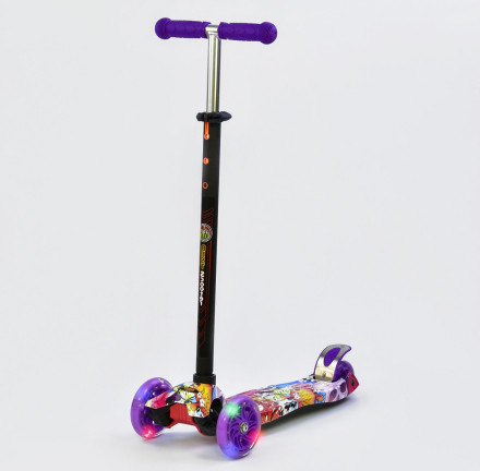Самокат Scooter Maxi S779 Purple Fish "779-1313"