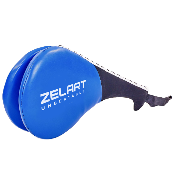 Ракетка для тхеквондо подвійна Zelart BO-5489 синій