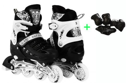 Роликові ковзани Scale Sport SC04 чорний