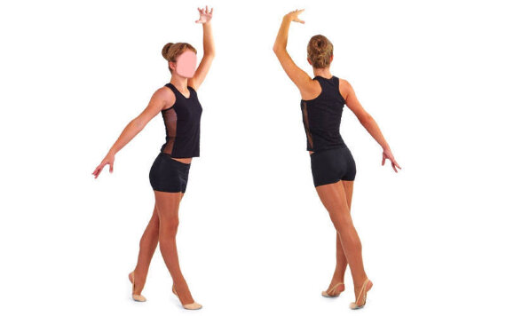  Майка спортивная Х-б черная UR DR-1592 детская 