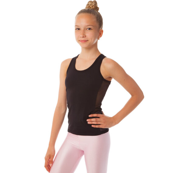  Майка спортивная Х-б черная UR DR-1592 детская 