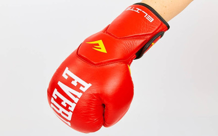 Рукавички боксерські шкіряні Everlast BO-6758-R червоний