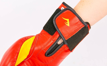 Рукавички боксерські шкіряні Everlast BO-6758-R червоний