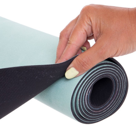 Замшевий Килимок для йоги Record FI-5662-11 м&#39;ятний з квітковим принтом