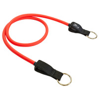 Еспандер трубчастий для фітнесу з кільцем DOUBLE CUBE DT-1002R-30LB 6х13x1200мм навантаження 13,5 кг червоний