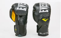 Рукавички боксерські шкіряні Everlast BO-6758-BK чорний