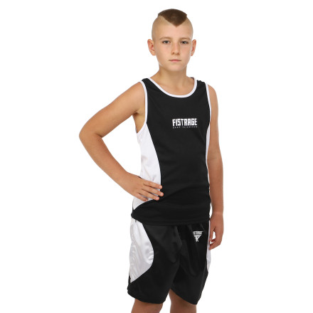 Форма боксерська дитяча майка та шорти Fistrage VL-4176-BK