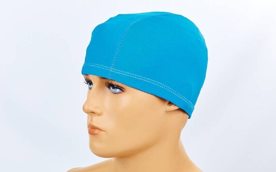 Шапочка для плавания из ткани PL-5574 цвета в ассортименте 