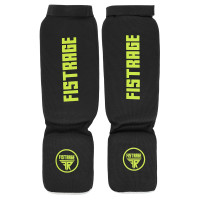 Захист гомілки та стопи з фіксатором FISTRAGE VL-8435 S-XL чорний з салатовим
