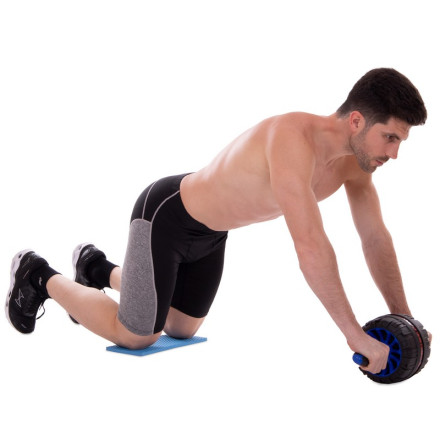 Колесо ролик зі зворотним механізмом для преса одинарне SP-Sport MY-1051 чорний