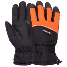 Перчатки горнолыжные теплые MARUTEX AG-903 черный-оранжевый