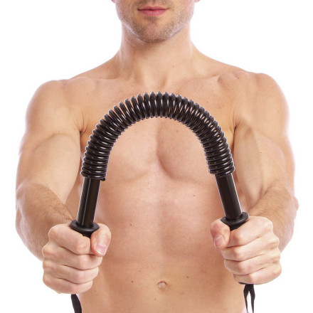 Еспандер силовий прут Power Twister SP-Sport K103 65см навантаження 40кг чорний