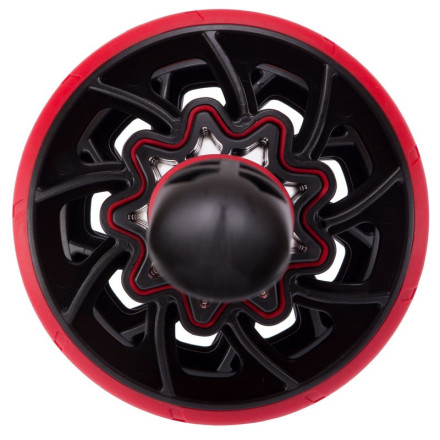 Колесо для преса, масажер 2 в 1 Zelart FI-4042 9 масажерів чорний помаранчевий