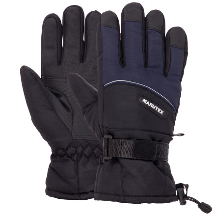 Перчатки горнолыжные теплые MARUTEX AG-903 черный-темно-синий