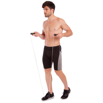 Скакалка швидкісна з підшипниками та сталевим тросом та обтяжувачами CIMA CM-J583 3м