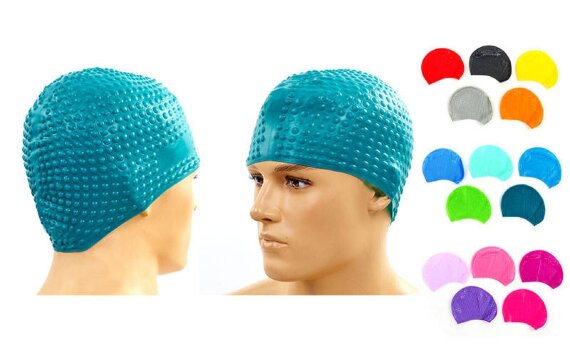 Шапочка для плавания на длинные волосы LEGEND PL-5967 Bable