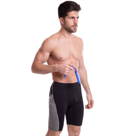 Еспандер трубчастий для фітнесу з масажними ручками SP-Sport FI-3949 68см синій