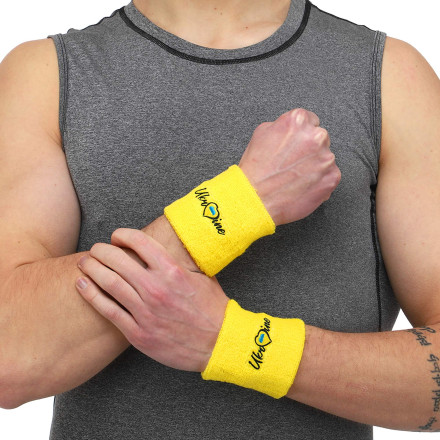 Напульсник спортивний махровий УКРАЇНА Ukraine BC-9278 2шт 