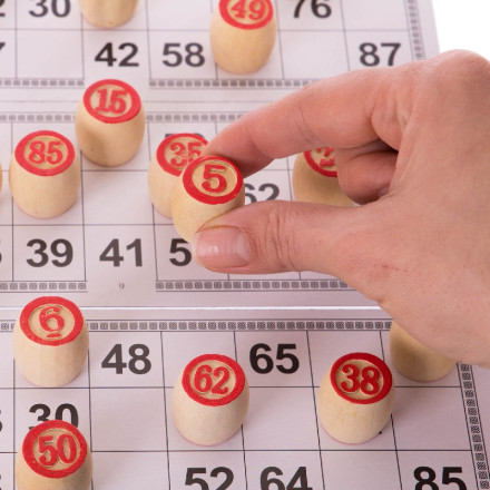 Настільна гра лото у футлярі обтягнутому мішковиною SP-Sport W9094