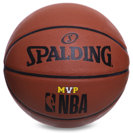 Мяч баскетбольный Composite Leather SPALDING NBA Mvp Brick All Surface 76281Z №7 коричневый