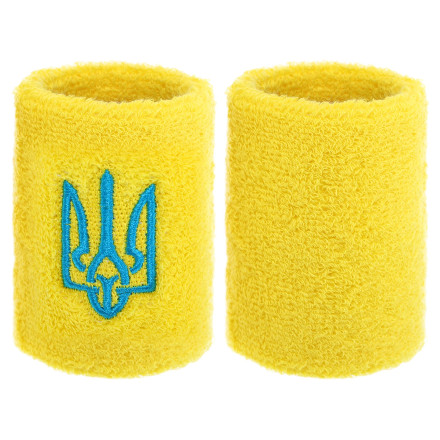 Напульсник спортивний махровий Тризуб Україна Ukraine BC-9280 2шт 