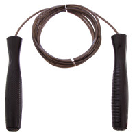 Скакалка швидкісна з підшипниками та сталевим тросом Zelart SPEED ROPE FI-5106 3м чорний