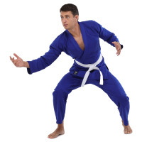 Кімоно для дзюдо HARD TOUCH CO-7697 120-190см синій