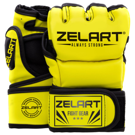 Рукавиці для змішаних єдиноборств MMA Zelart BO-5699- Y