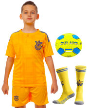 Комплект футбольной формы детский CO-3800-UKR-16Y УКРАИНА 