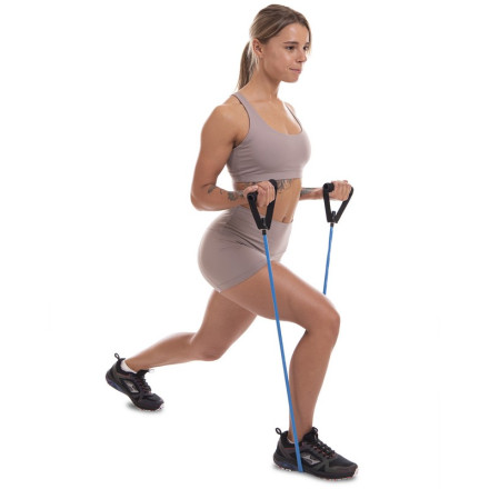 Еспандер трубчастий для фітнесу з ручками 120см Zelart FI-6348-3 навантаження висока