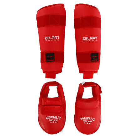 Захист для ніг (гомілка і стопа), що розбирається Zelart BO-7249-R