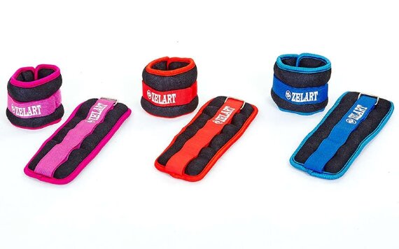 Утяжелители-манжеты для рук и ног FI-2502-1-BL (2х0,5)