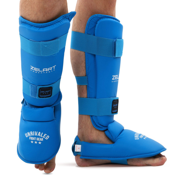 Защита для ног (голень и стопа) разбирающаяся Zelart BO-7249-B