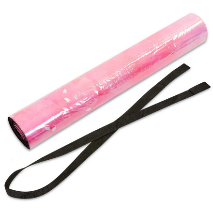 Коврик для йоги Замшевый Record FI-5662-28 розовый с принтом Нежность Лотоса