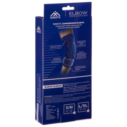 Налокотник еластичний бандаж з фіксуючим ременем SIBOTE ST-7027 1шт