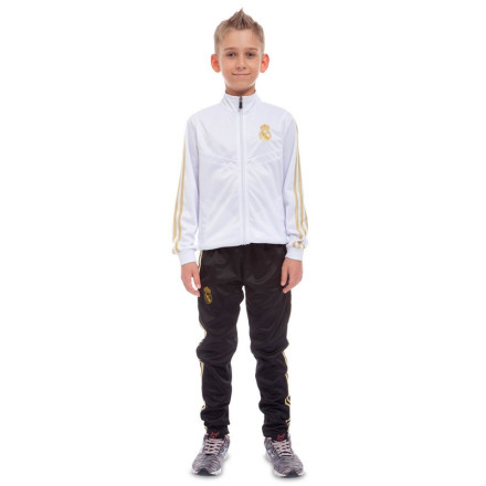 Костюм спортивный детский Клубный REAL MADRID LD-6126K-RM белый