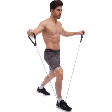 Еспандер трубчастий для фітнесу з ручками PRO-SUPRA LT-103-C