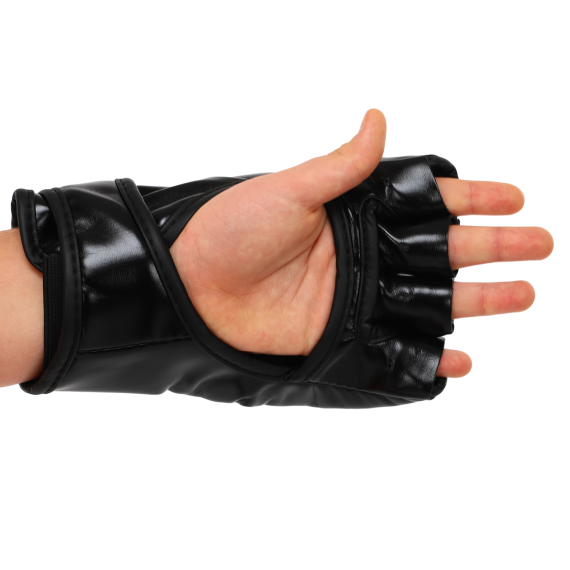 Рукавиці для змішаних єдиноборств MMA Zelart BO-3207 S-XL чорний