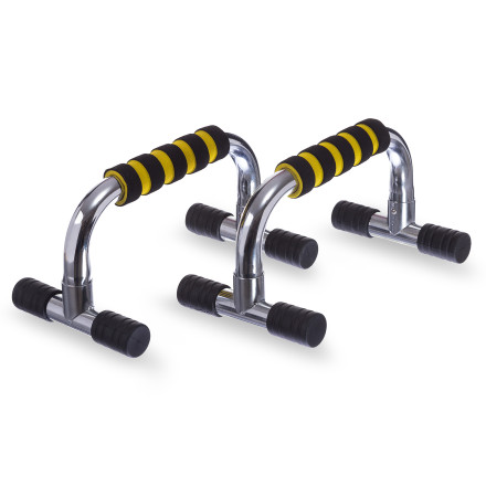 Упоры для отжиманий SP-Sport FI-1776 PUSH-UP BAR 15x25см серый-желтый