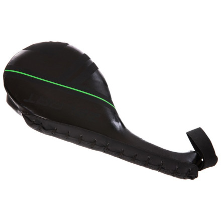 Ракетка для тхеквондо подвійна Zelart VL-3094 чорний-салатовий