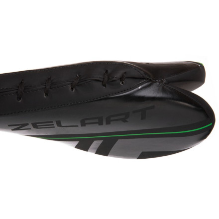 Ракетка для тхеквондо подвійна Zelart VL-3094 чорний-салатовий