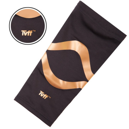 Налокотник еластичний бандаж TVFF 906301 1шт чорний-золотий