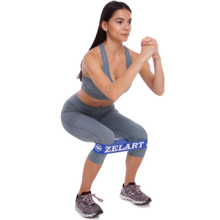 Гумка для фітнесу HIP LOOP Zelart FI-1969-LL синій