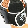 Шлем боксерский открытый с усиленной защитой макушки кожаный Venum BO-6629-Bkw