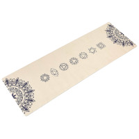 Замшевий Килимок для йоги Record FI-5662-42 бежевий