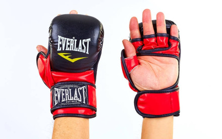 Перчатки для смешанных единоборств MMA PU Elast BO-4612-BKR