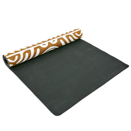 Замшевий Килимок для йоги Record FI-5662-40 бежевий