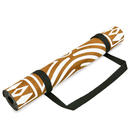 Замшевий Килимок для йоги Record FI-5662-40 бежевий