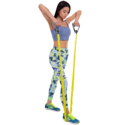 Еспандер трубчастий з ручками в захисному рукаві Zelart FI-2595 122см навантаження 2,2 кг-5,4 кг