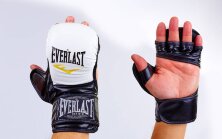 Перчатки для смешанных единоборств MMA PU Elast BO-4612-WBK